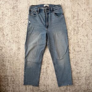 Abercrombie & Fitch The Ankle Straight Ultra High Rise Jeans